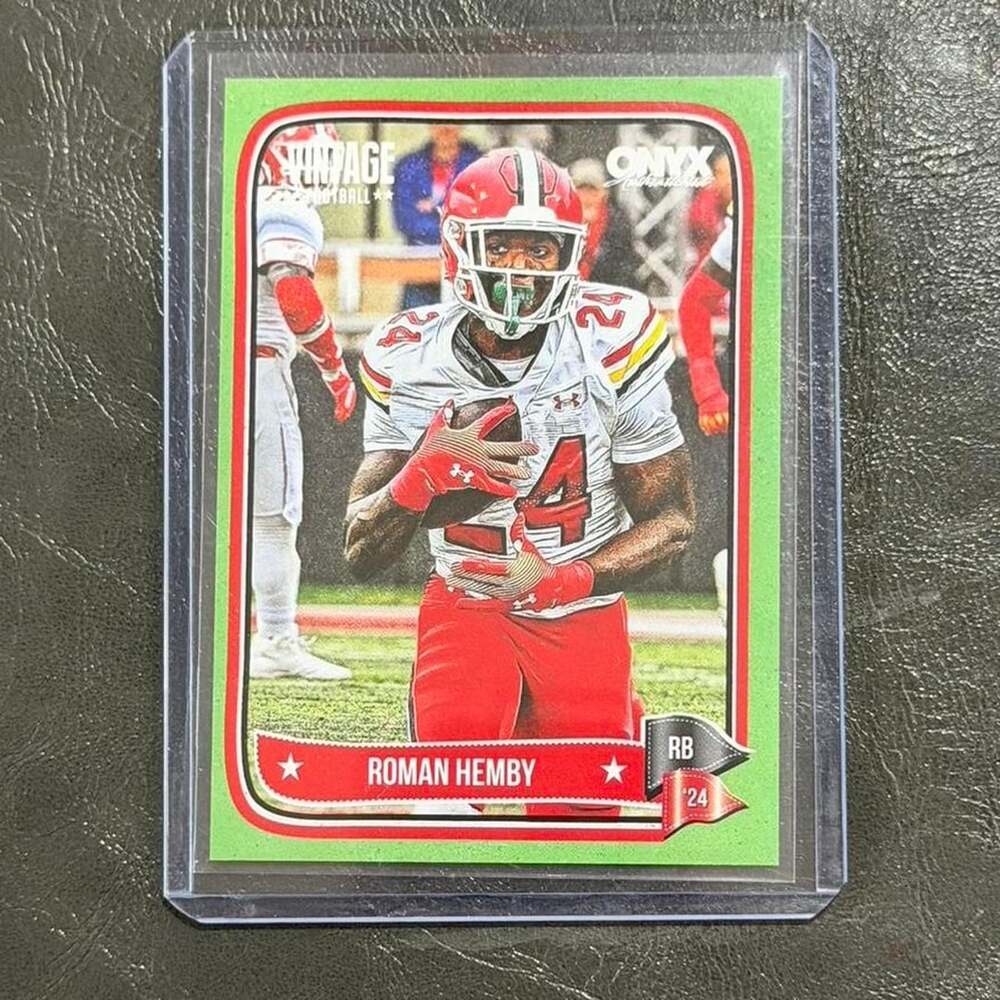 Onyx Vintage Roman Hemby University of Maryland Football Card /50